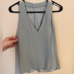 Vintage 1973 Emporio Armani Soft Blue V-Neck Tank Top